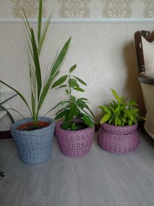"Элегантный ротанг: мягкий сланец, жесткая пыльная роза и классический белый - идеальный выбор для вашего интерьера!"