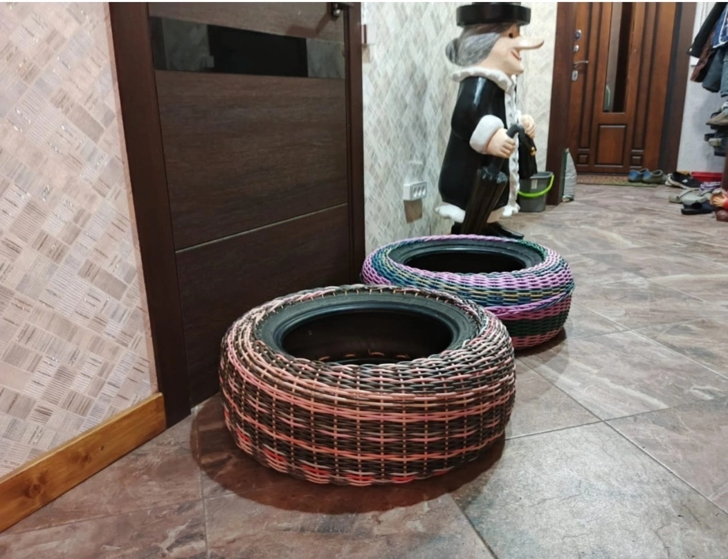"Как Татьяна и Олег Лещенко превратили старые покрышки в стильный ротанг: идеи и советы"