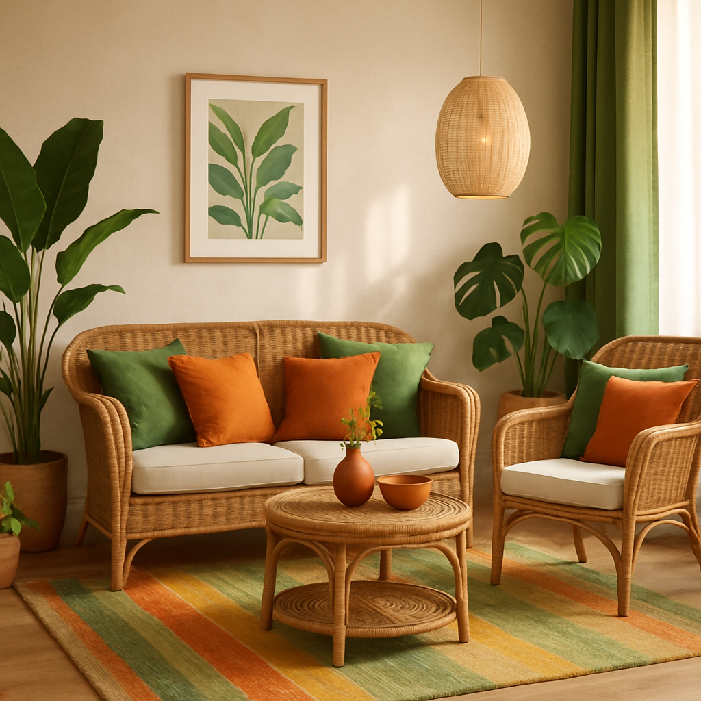 Как грамотно сочетать цвета ротанга: простые советы для яркого и стильного интерьера