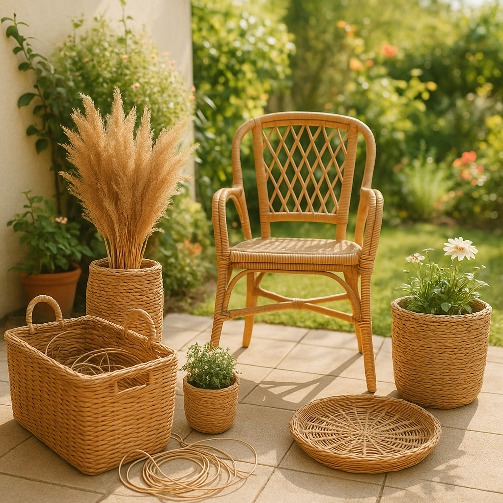 Начните с простых форм в плетении из ротанга: секреты успеха для новичков и вдохновение для творчества