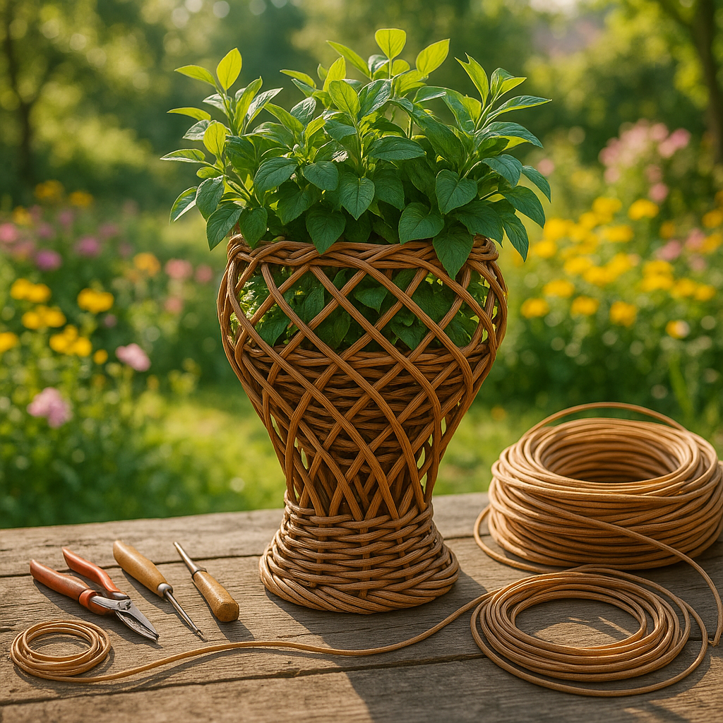 Как создать уникальное плетёное кашпо из ротанга: секреты выбора материала и советы для новичков
