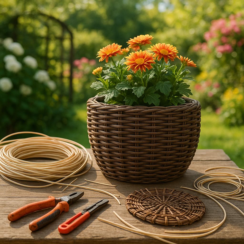 Как создать стильное кашпо из искусственного ротанга своими руками: пошаговая инструкция и советы по выбору материалов