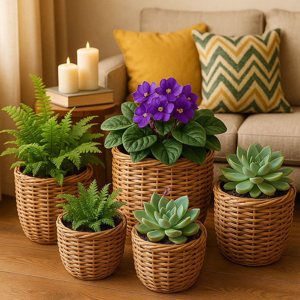 Стильные плетёные кашпо из ротанга: создайте уютный зеленый уголок дома своими руками!