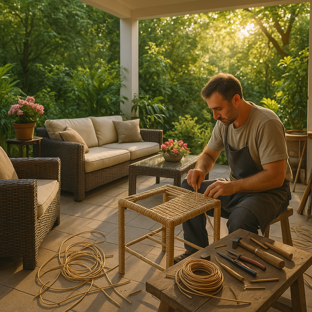 Как создать стильную мебель из искусственного ротанга: пошаговое руководство для уютной террасы своими руками