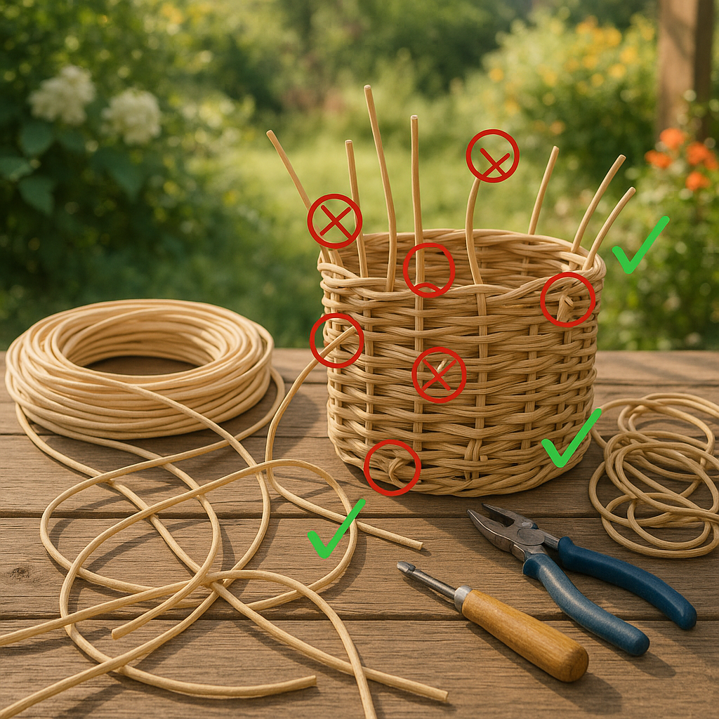 5 ошибок, которые новичок делает при плетении корзинки из ротанга: как избежать фиаско и создать шедевр своими руками