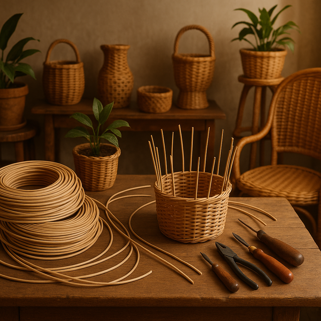 Как начать плетение из искусственного ротанга: 7 шагов к красивым изделиям и мотивации для творчества