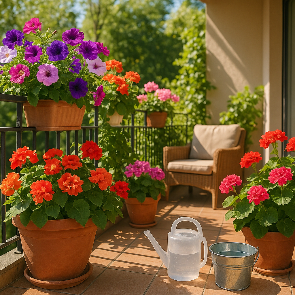 Как сохранить балконные цветы свежими: секреты ухода в летнюю жару для классового цветника