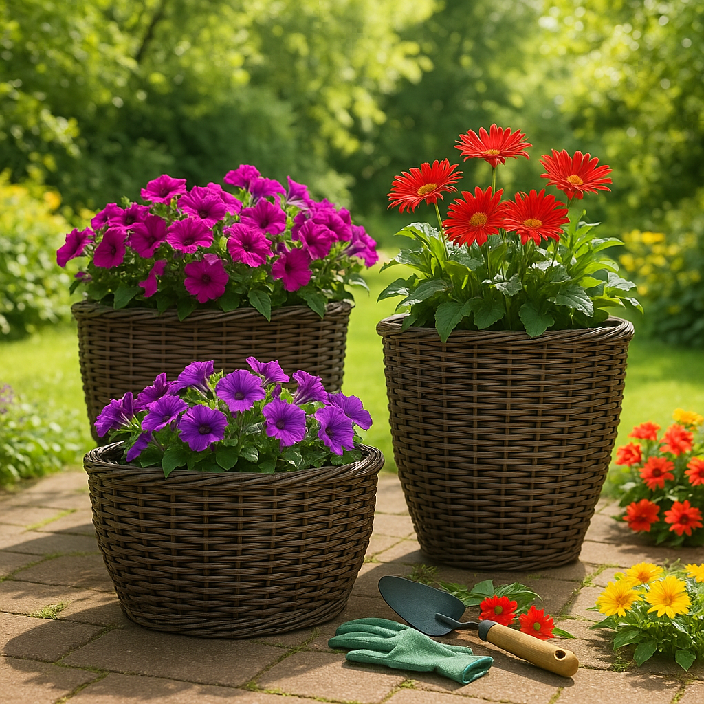 Как создать стильные плетёные кашпо из искусственного ротанга: практические советы и вдохновение для цветоводов