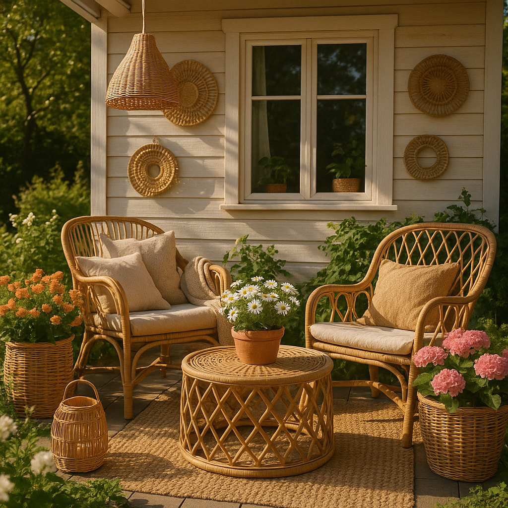 Как создать уют на даче: 10 идей ротангового декора для души и вдохновения