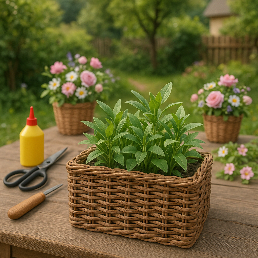 Как самостоятельно создать стильное кашпо из искусственного ротанга за один вечер: пошаговая инструкция и советы для новичков!