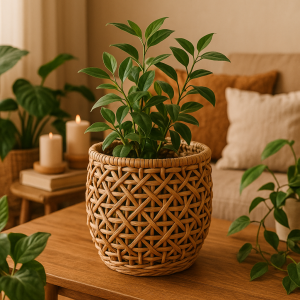 Как сделать стильное кашпо из ротанга: секреты плетения, советы и вдохновение для вашего интерьера