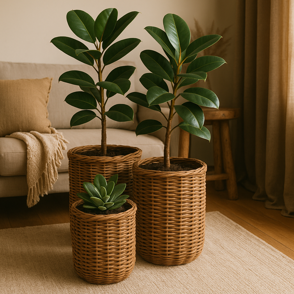 Плетёные кашпо из ротанга: как выбрать идеальный вариант для ваших любимых растений и стиля интерьера