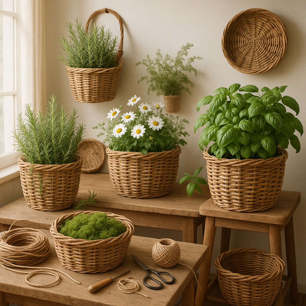 Плетёные кашпо своими руками: секреты создания уюта без риска для рук и бюджета