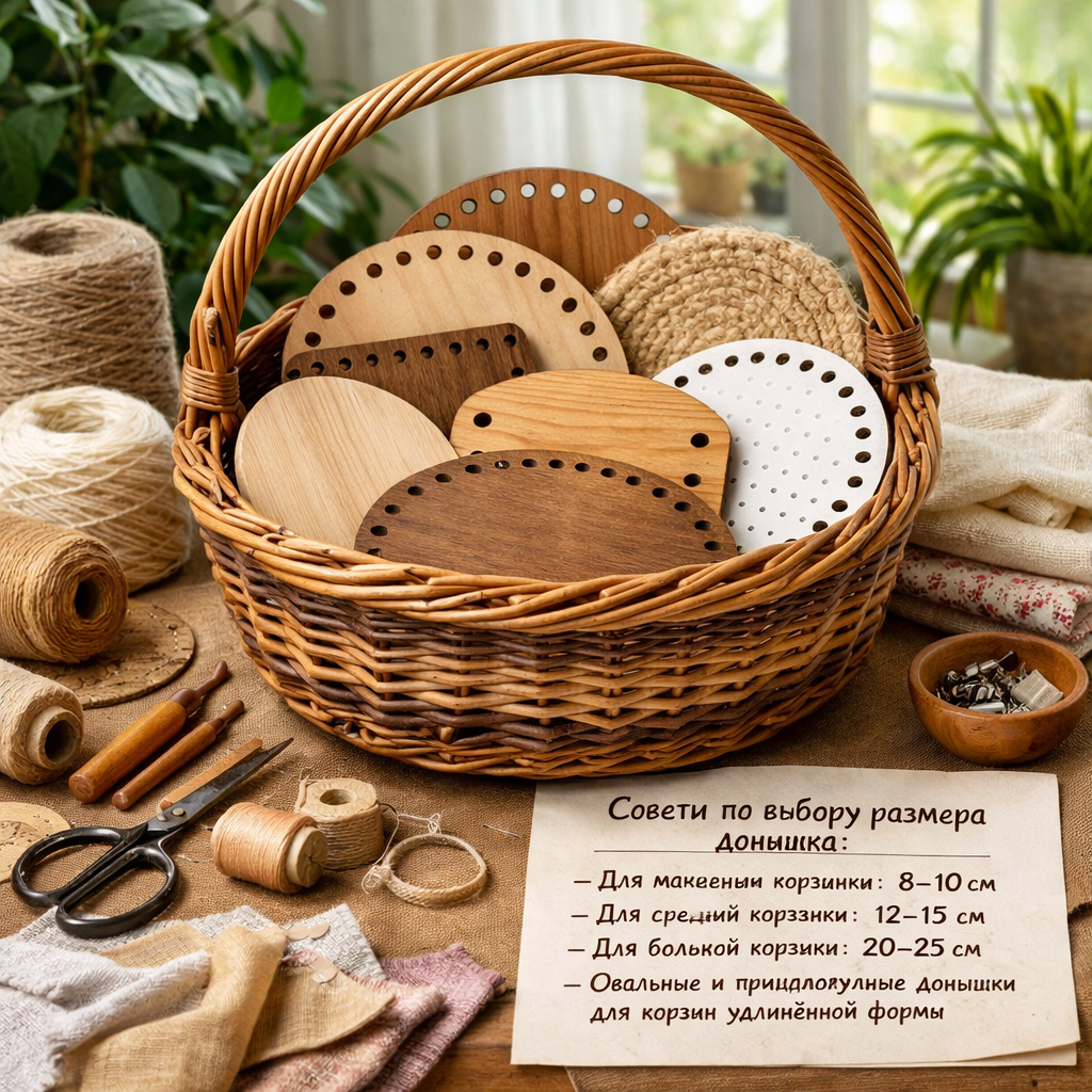 Как правильно выбрать размер донышка для вашей идеальной корзины: советы и лайфхаки для начинающих мастериц