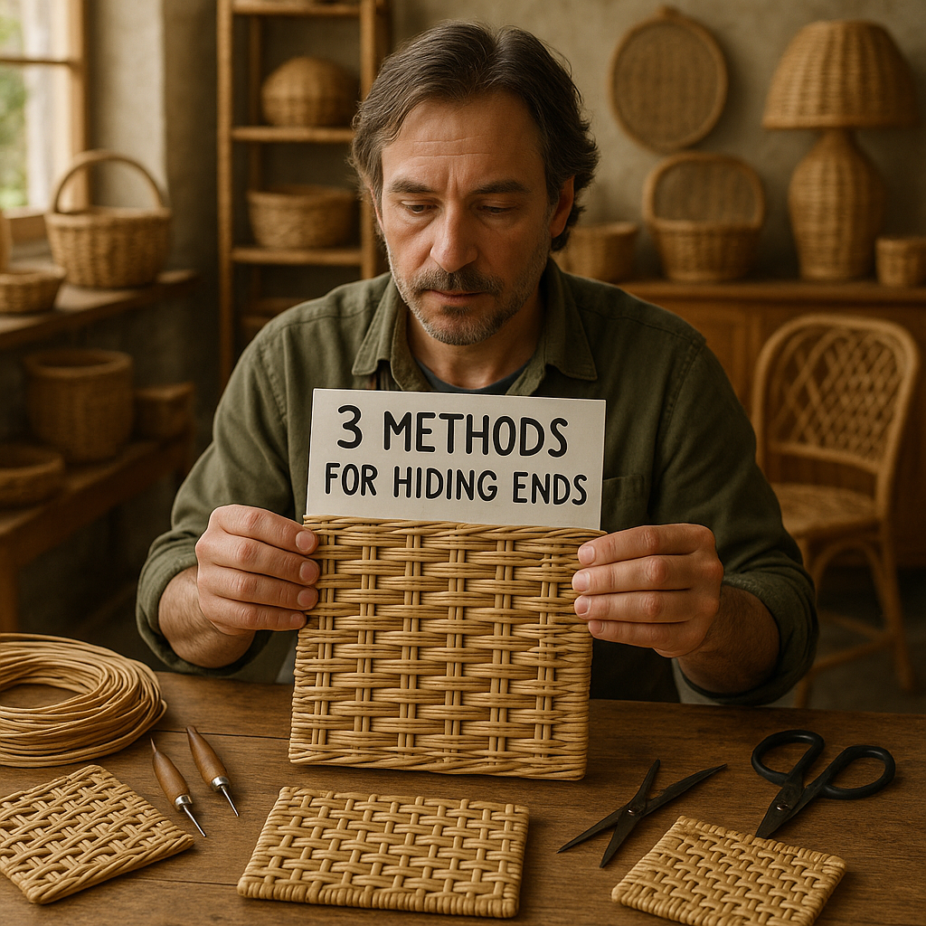 Как умело прятать хвостики ротанга: 3 проверенных метода для идеального плетения!