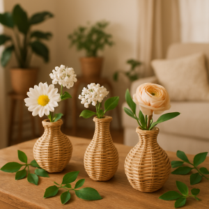Мини-вазы из ротанга: 10 креативных идей для создания уютного домашнего декора