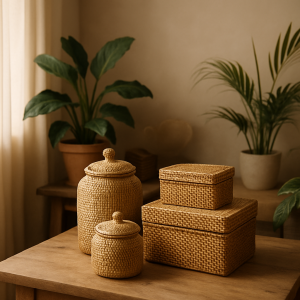 Плетение из ротанга: 7 простых шагов к стильным баночкам и коробкам, которые укроют ваш беспорядок и добавят уюта в дом!