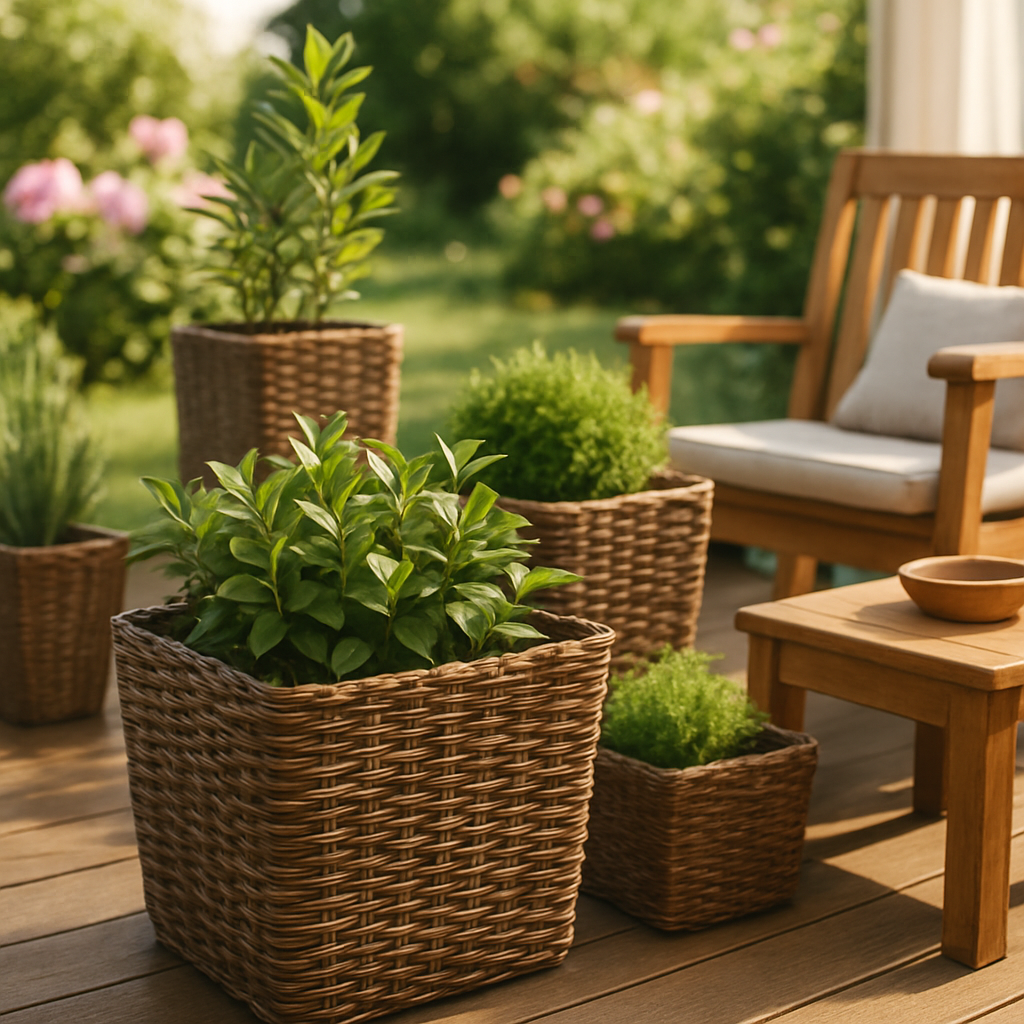 Плетёные кашпо из искусственного ротанга: пошаговое руководство по созданию стильного уюта для ваших растений