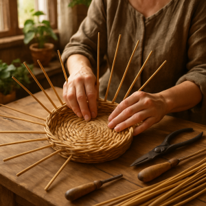Секреты идеального плетения: как создать прочное дно вашей корзинки, чтобы она выглядела, как с выставки!