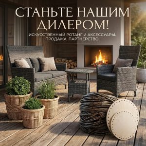 "Станьте дилером фабрики 'Южная лоза' — выгодные условия и широкий ассортимент ротанговых изделий!"