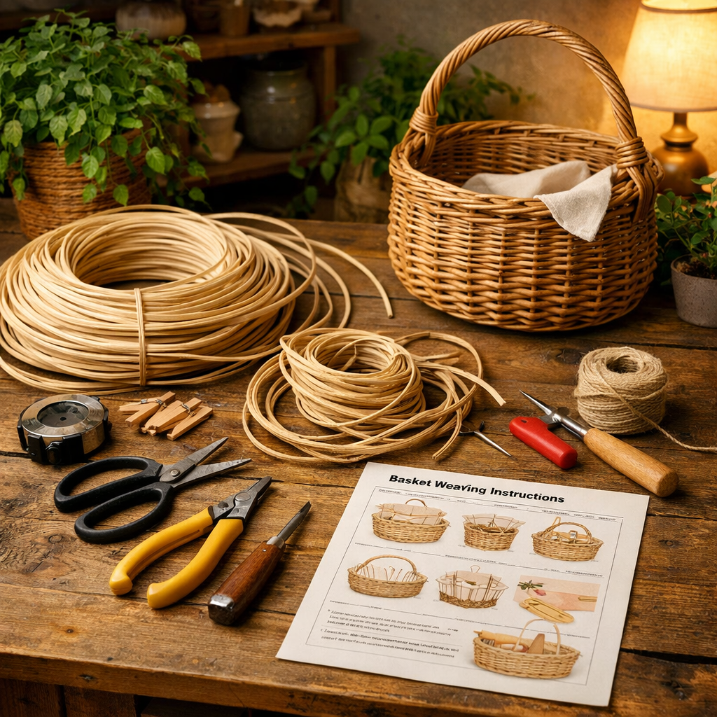 Создайте свою уникальную корзинку из ротанга за вечер: пошаговый мастер-класс для начинающих!