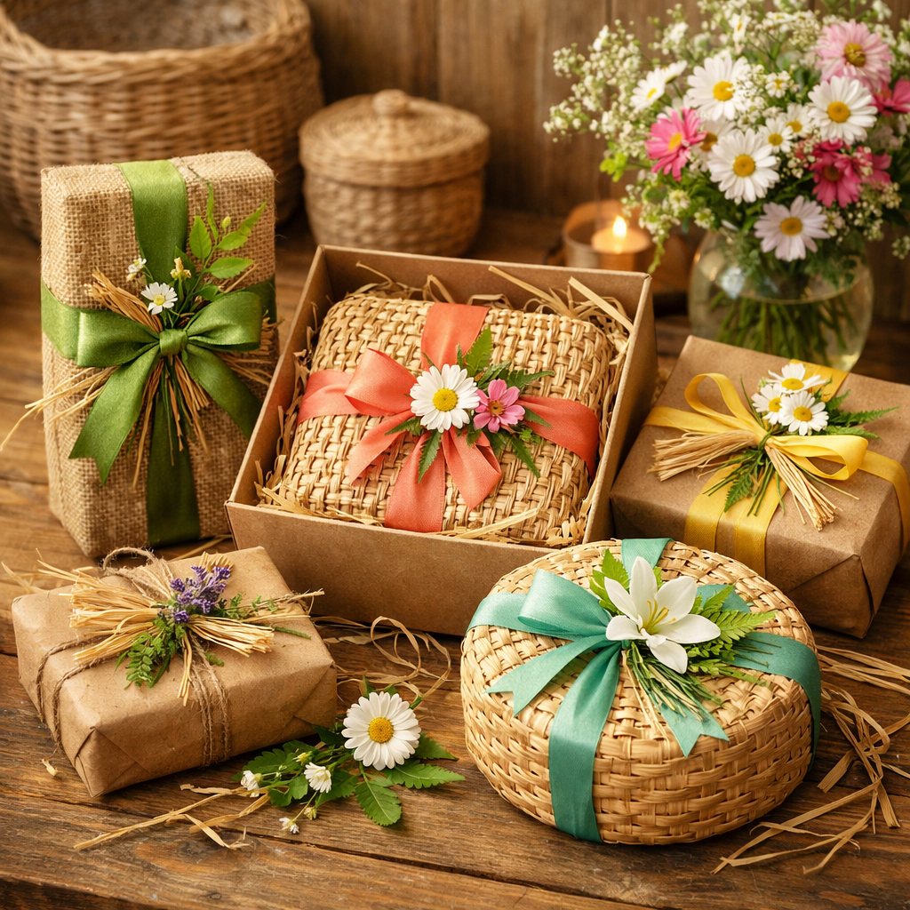 Эффектная упаковка изделий из ротанга: 10 креативных идей, которые сделают ваш подарок незабываемым!