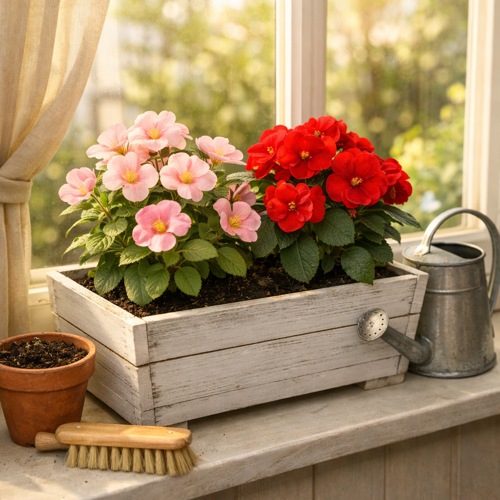 Как создать идеальное кашпо с двумя цветами: пошаговое руководство и секреты для домашнего уюта