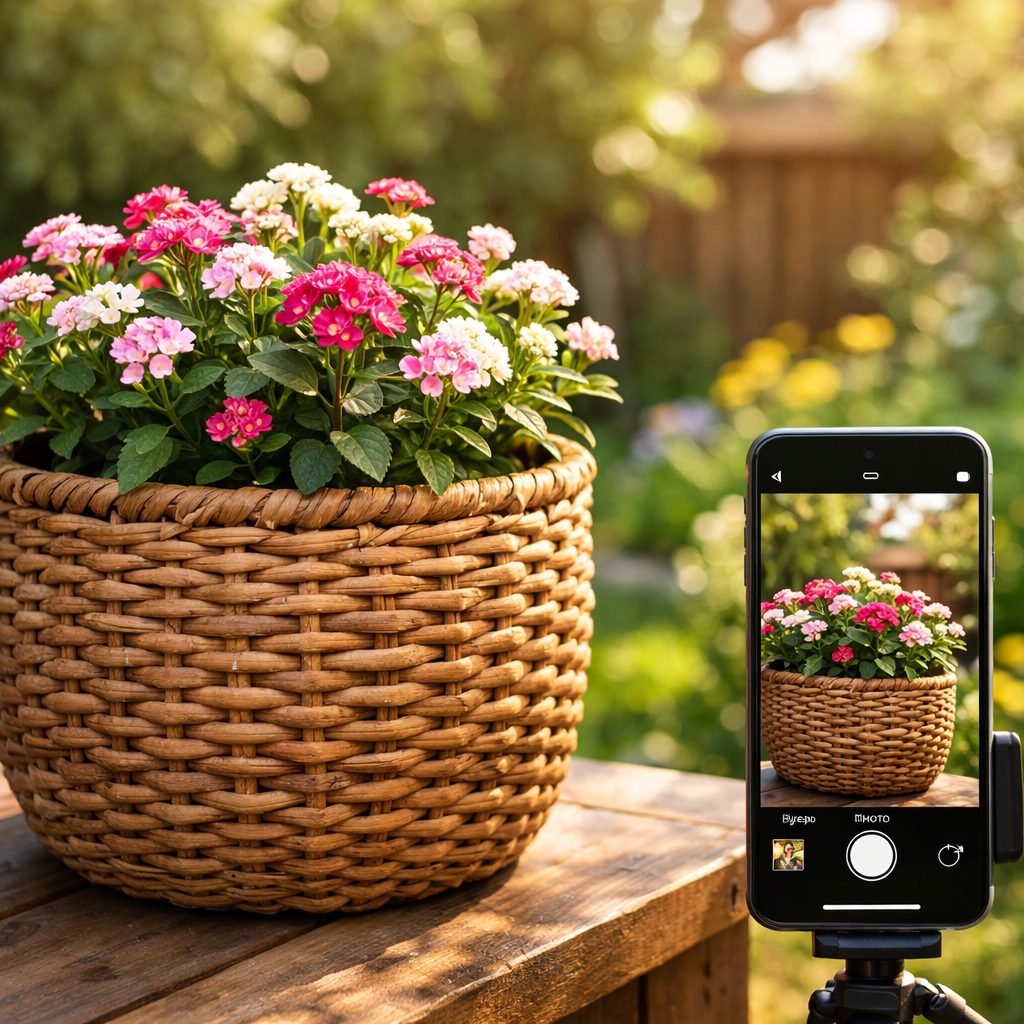 Плетеное кашпо из ротанга с зеленым растением: критерии выбора качественного изделия для дома и сада