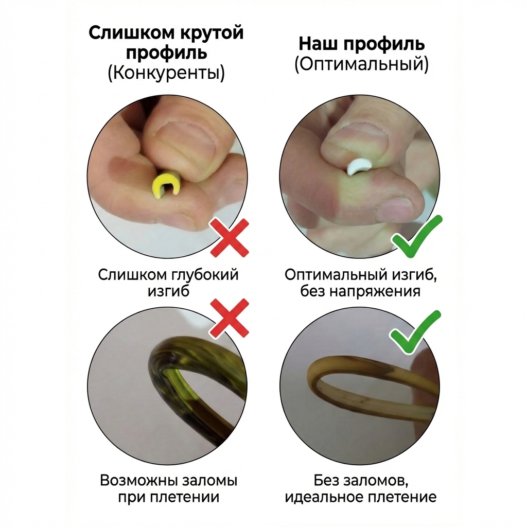 "Почему Формы Ротанга Важны: Полутрубка или Полумесяц? Выбор Профиля и Его Последствия"