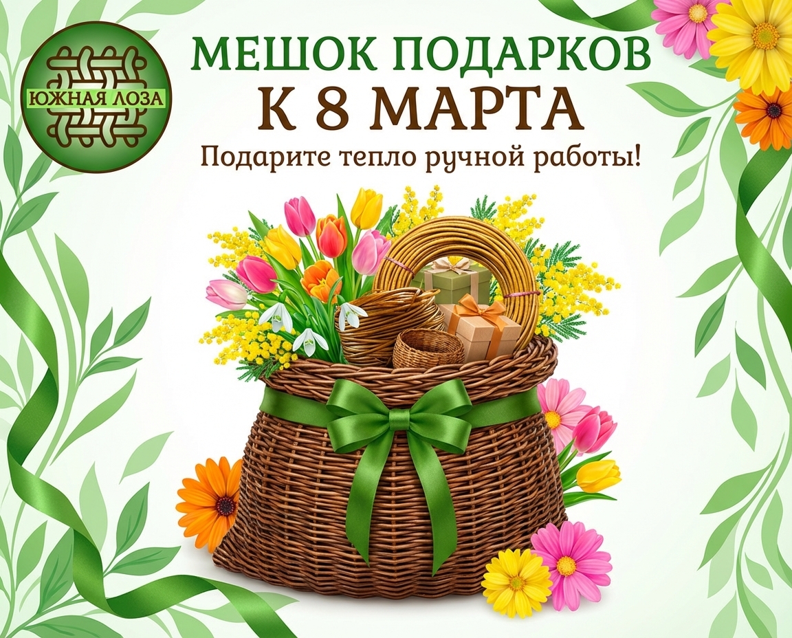 "Подарки к 8 Марта: искусственный ротанг со специальным сюрпризом от Южной лозы!"