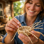 Плетение кашпо из искусственного ротанга своими руками для начинающих