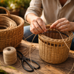 Процесс плетения кашпо и корзины из ротанга для начинающих: сравнение сложности изделий
