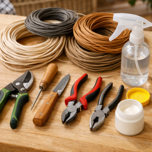 Необходимые инструменты для плетения из ротанга для начинающих