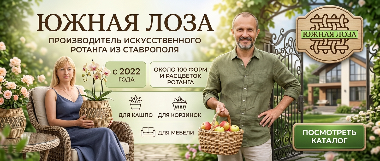 Посмотреть каталог искусственного ротанга в Телеграм