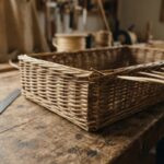 Прямоугольная корзина из ротанга: как сделать четыре ровных угла